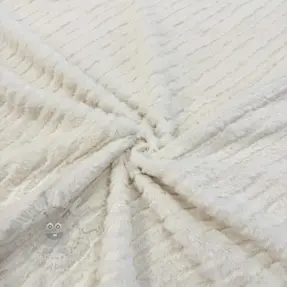 Umjetno krzno Stripes ecru
