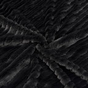 Umjetno krzno Stripes anthracite