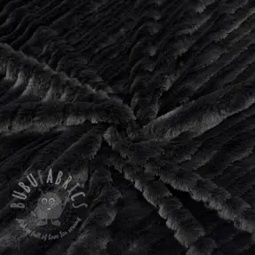 Umjetno krzno Stripes anthracite