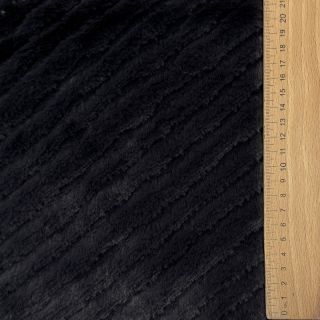 Umjetno krzno Stripes anthracite