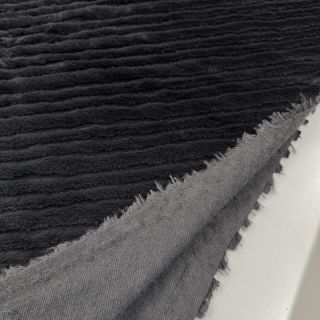 Umjetno krzno Stripes anthracite