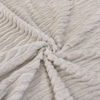 Umjetno krzno Stripes beige