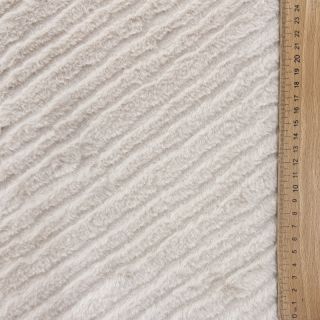 Umjetno krzno Stripes beige