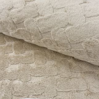 Umjetno krzno Abstract ecru