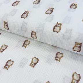 Dvostruka gaza/muslin Animals design B digital print ORGANIC