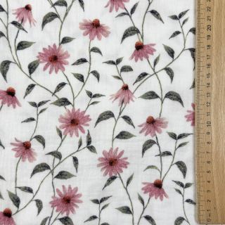 Tetra Tkanina/Muslin Flowers Simone digital print ORGANIC