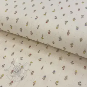 Tetra Tkanina/Muslin Flowers Mia digital print ORGANIC