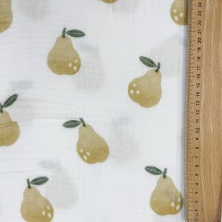 Tetra Tkanina/Muslin Pears design B digital print