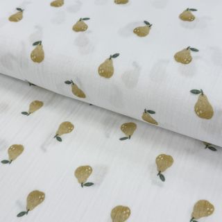 Tetra Tkanina/Muslin Pears design A digital print