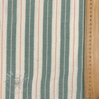 Tetra Tkanina/Muslin YARN DYED Line green