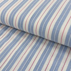 Tetra Tkanina/Muslin YARN DYED Line blue