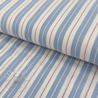 Tetra Tkanina/Muslin YARN DYED Line blue