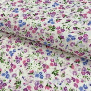 Tetra Tkanina/Muslin Flower Michaela off white digital print