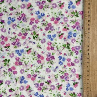 Dvostruka gaza/muslin Flower Michaela off white digital print