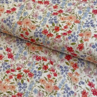 Viskoza s lanom CREPE Flowers Gina digital print