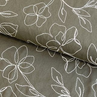 Viskoza s lanom EMBROIDERY Flower Danielle pickle