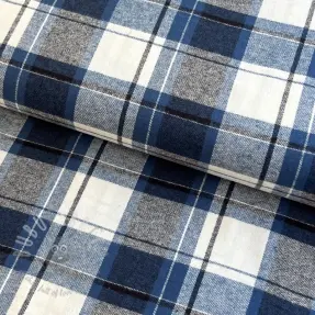 Pamučna tkanina YARN DYED CHECK BRUSHED Silva design A