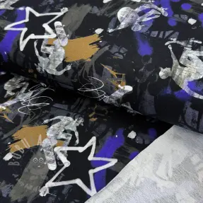 Triko Graffiti black digital print