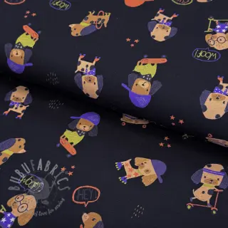 Jersey Dogs navy digital print