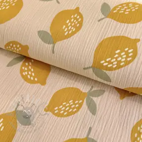 Tetra Tkanina/Muslin Lemons sand