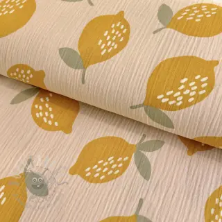 Tetra Tkanina/Muslin Lemons sand