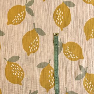 Tetra Tkanina/Muslin Lemons sand