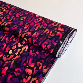 Viskoza RADIANCE Animal skin black digital print