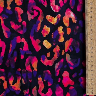 Viskoza RADIANCE Animal skin black digital print