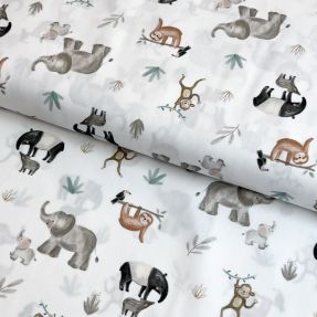 Pamučna tkanina Safari off white digital print