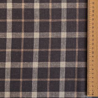 Viskoza s lanom YARN DYED Block brown