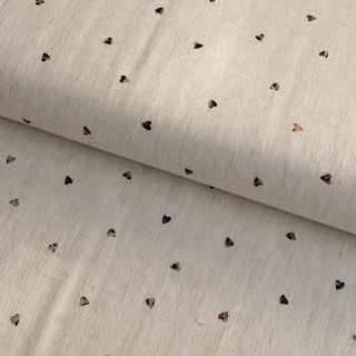 Viskoza s lanom FOIL Hearts ecru