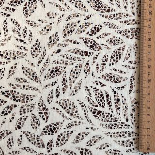 Viskoza s lanom FOIL Leaves bronze
