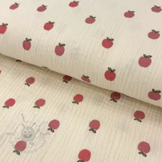 Tetra Tkanina/Muslin Fruits apple natural