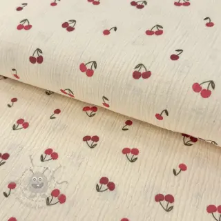 Tetra Tkanina/Muslin Fruits cherry natural