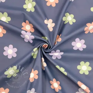 Tkanina za kabanice Flowers jeans