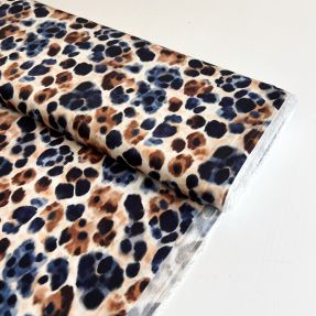 Viscose SATIN Animal skin ecru digital print