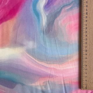 Viskoza SATIN Illusion pink digital print