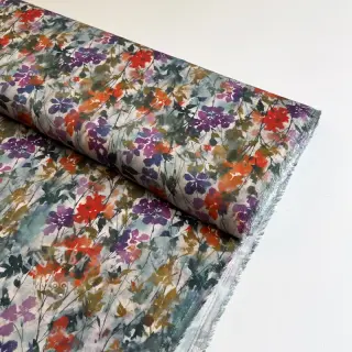 Viskoza SATIN Flowie Kin off white digital print