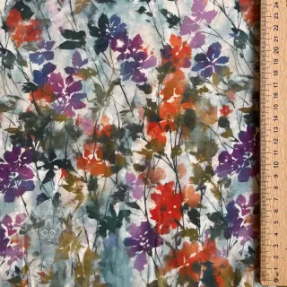 Viskoza SATIN Flowie Kin off white digital print