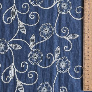 Pamuk JEANS EMBROIDERY Flowers