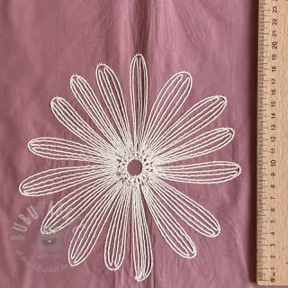 Pamuk EMBROIDERY Flowie mauve