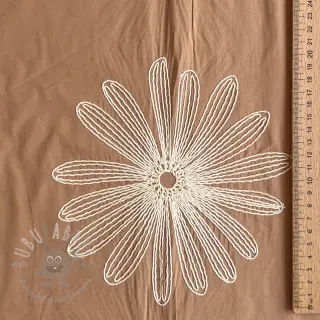 Pamuk EMBROIDERY Flowie cinnamon