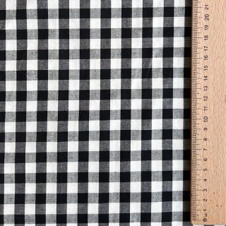 Pamuk Checks black white 1-side border