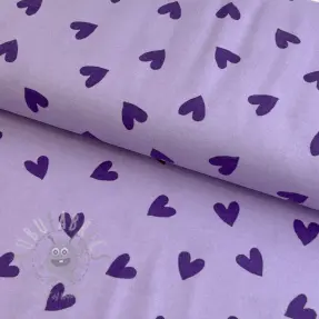 Pamuk FLANNEL Hearts lavender