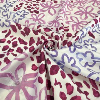 Saten ROYAL MICRO Abstarct white