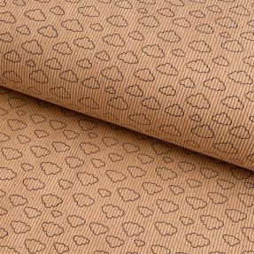 Corduroy STRETCH Little clouds sand