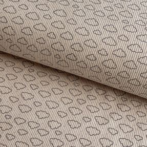 Corduroy STRETCH Little clouds light sand