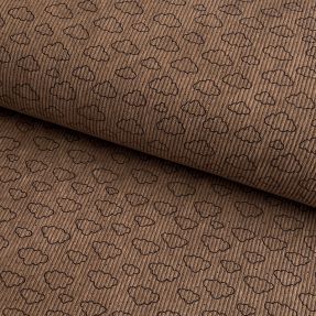 Corduroy STRETCH Little clouds taupe