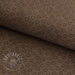 Rastezljivi baršun STRETCH Little love taupe