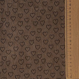 Rastezljivi baršun STRETCH Little love taupe